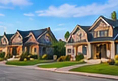 Neighborhood street in Grovetown